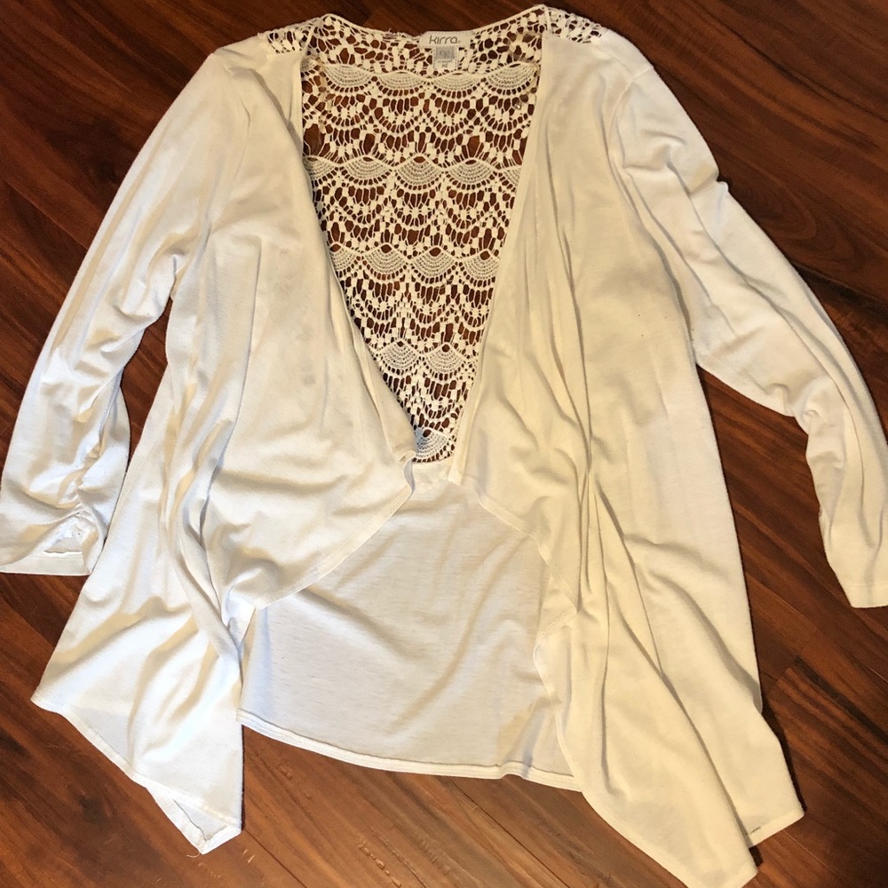 Lace Back Cardigan 😍💜